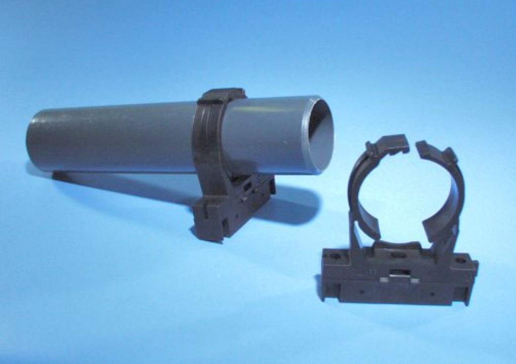 2 Stück Rohrhalterungen | 15,2 Cm Verstellbar | Für Rundrohre | Robust & Rostfrei